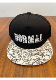 Resim Normal Nakışlı Hiphop Snapback Rapper Basket Unisex Cap Şapka Siyah 