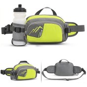 Resim Ranyeek Yeşil Dışarıda Spor Fanny Pack - Mesh Suluk Bölmeli, Bisiklet, Koşu, Dağcılık İçin Nilon Bel Çantası Yeşil 