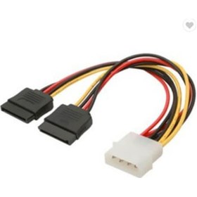 Resim Koodmax 2 Adet Sata Power Kablosu 2 Li 15cm Çoklayıcı Güçlendirilmiş Bakır Kablo 