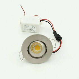Resim Sunlight Manda Gözü Saten Krom Sıva Altı Spot Cob LED Armatür 3W 
