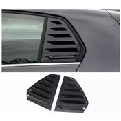 Resim Volkswagen Aksesuar Golf 6 Kelebek Cam Kaplama Vizörü Piano Black 