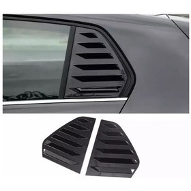 Resim Volkswagen Aksesuar Golf 6 Kelebek Cam Kaplama Vizörü Piano Black 