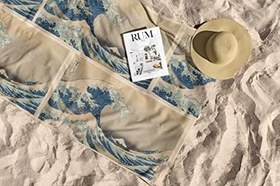 Resim Mikrofiber Plaj Havlusu - Hafif ve Hızlı Kuruyan 90x150 cm Ve 75X130 cm 