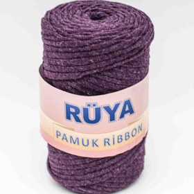 Resim Mor Renk Pamuk Ribbon No:5 