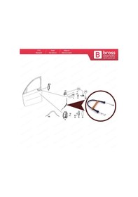 Resim Smart Forfour 454 için Ön Kapı Dış Açma Teli A4547230169 N11.17033 