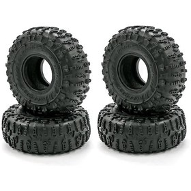 Resim Fosenze 1/10 Rc Araba İçin 4 Adet Kauçuk Lastik, Trx4 Scx10 90046 90047 Cc01 Uyumlu, Dış Çap 125mm Genişlik 48mm 