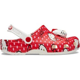 Resim Crocs Hello Kitty Red Classic Clog Kadın Günlük Terlik 210575-90h Kırmızı Kırmızı 