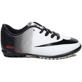 Resim Celira Wlk Beyaz Siyah Halı Saha Erkek Çocuk Futbol Ayakkabı Siyah 