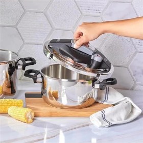 Resim AyrStore Perfect Gray 4-6 L Düdüklü Tencere Seti, Paslanmaz Çelik 