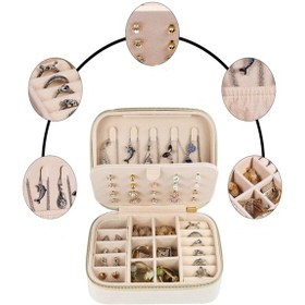 Resim Mdl1-kadife Beyaz Takı Kutusu Yeni Tasarım Fermuarlı Düzenleyi 