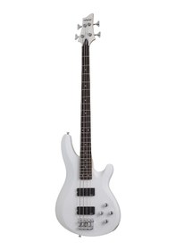 Resim Schecter C-4 Deluxe Bas Gitar Satin White 