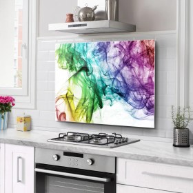 Resim Olinpa Ocak Arkası Cam Koruyucu Tezgah Ankastre Arkası Koruyucu 60X52 cm | 