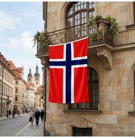 Resim Norveç Ülke Bayrağı Premium Raşel Kumaş 150x225 Cm Diğer 