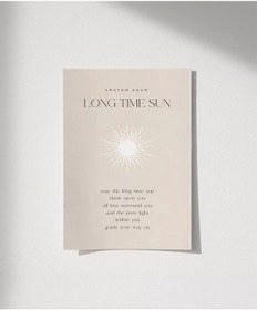 Resim Çerçevesiz Poster Güneş Hep Üzerinde Olsun 