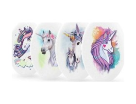 Resim Unicorn Desenli Elips Şekilli Silgi 6 Adet 