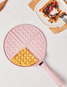 Resim Karaca Mutfaksever Waffle Tavası Pink 26cm 