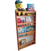 Resim Oyuncak Odası Montessori Çocuk Odası Eğitici Kitaplık Ahşap Duvara Monte , Çocuk Kitaplığı Kahve 