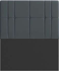 Resim Yatak Başlığı, Lidya Başlık Antrasit 100x100 Cm 