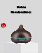 Resim MKR 550 ml Büyük Su Hazneli Ultrasonik Nemlendirici ve Aromaterapi Difüzörü 
