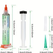 Resim HAOXPNG Kurşunsuz Düşük Sıcaklıkta Lehim Macunu - Temizleme Gerektirmeyen Eritme Noktası (160°C) & Elektronik Tamir, PCB, LED, Telefon Bakımı, Bilgisayar Onarımı, Elektronik Restorasyonu için Pürüzsüz Kaynak, Kurşunsuz Lehim, Yüksek Kaliteli Lehim, Düşük Eritme Noktalı Lehim 