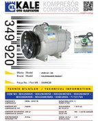 Resim KALE Vag Klima Kompresoru Passat 97>00 A4 95>01 A6 98>01 - 349920 