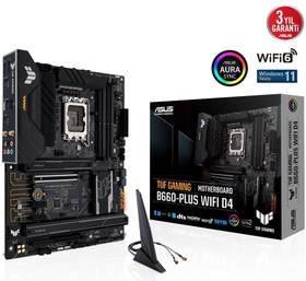 Resim ASUS TUF GAMING B660-PLUS WIFI D4 DDR4 5333(OC) HDMI DP ATX 1700p 