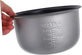 Resim Ciieeo Elektrikli Pişirici İç Tencere Kapasite Yapışmaz Tasarım Kullanım Kolaylığı için Ölçü Ölçeği ile Taşınabilir ve Şık Evde Kullanıma Uygun 