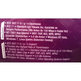 Resim Next 2000 Hd Minix Usb Wi-Fi Adaptör Mt-7601 