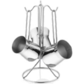 Resim İnter Çelik Sahra Cezve Takımı Sade Çelik 