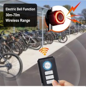 Resim Xuweiwei Ynf Bisiklet Hırsızlık Alarmı Siyah Titreşim Devrilme Algılama 110db Ses Ip65 Su Toz Dayanıklı 6 Ay Pil 