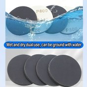 Resim 5 adet/45 adet 75mm Islak ve Kuru Kum Parlatma Levhası, 600/5000 Tahıl Su Geçirmez Silika Abrasif, Rastgele Orbital Taşlama Makinesi için Uygun, Ahşap, Metal, Otomobil, Mirka, Zımpara Diski/kağıdı, Kum Parlatma Levhası 