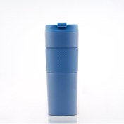 Resim teknotrust French Press Paslanmaz Çelik Termos (Mavi) 450 ML. 