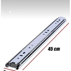 Resim Yeniler Teleskopik Bilyalı Dolap Çekmece Rayı En 36 mm Boy 45 cm 
