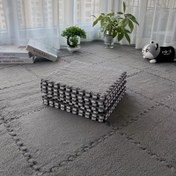 Resim 20 Adet, Modern Peluş Kapitone Kalınlaştırılmış Paspas, Yatak Odası, Oturma Odası, Koridor için Uygun, Kiralık Dekorasyon, Her Mevsim 