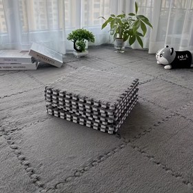Resim 20 Adet, Modern Peluş Kapitone Kalınlaştırılmış Paspas, Yatak Odası, Oturma Odası, Koridor için Uygun, Kiralık Dekorasyon, Her Mevsim 