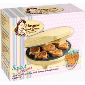 Resim Bestron Mini Hayvan Motifli Waffle Makinesi 