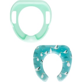 Resim Softy Jumbo Kids Bebek / Çocuk Yeşil Klozet Kapağı Adaptörü Yumuşak Sünger Dolgulu Yerli Üretim 
