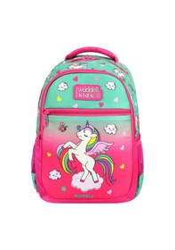 Resim Waddell Lisanslı Fuşya Unicorn Desenli Kız Çocuk İlkokul Sırt Çantası Ve Beslenme Çantası 