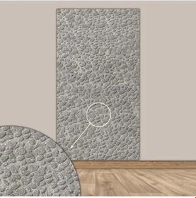 Resim Kendinden Yapışkanlı Akustik Panel - Leopar Desen, 52x98 Cm, 2 Adet Açık Gri 