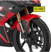 Resim Motiker QJMOTOR RKS SRK125R ÖN ÇAMURLUK SAĞ SOL MAT KARBON STİCKER KAPLAMA ETİKET MODELİ 