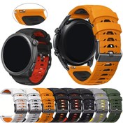 Resim QCTOG 22mm İki Tonlu Nefes Alabilen Silikon Akıllı Saat Kayışı - Huawei, Coros, Suunto, Amazfit, Xiaomi için Terlemeye Karşı Dayanıklı Değiştirilebilir Kayış - Ayarlanabilir, Sağlam ve Konforlu Tasarım, Şık Bileklik, Yüksek Kaliteli Spor Aksesuarı, Fitness Kullanıcıları İçin 