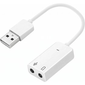 Resim Steep Solid Harici USB Ses Kartı 7.1 Kanal Destekli - 3.5mm Mikrofon ve Kulaklık Girişli Jack Dönüştürücü, Pc ve Laptop Uyumlu 