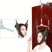 Resim 1 adet Boyun ve Çene Asma Eğitmeni Kemer - Ergonomik Tasarım ile Ayarlanabilir Baş Desteği, Duruş Düzeltme, Kas Güçlendirme ve Hizalama için, Siyah, Boyun Desteği, Duruş Düzeltici, Şık Başlık, Dayanıklı Başlık 