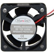Resim 40X40X20 Dc 12V Fan 2Kablolu 