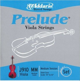 Resim Daddario J910 Mm Prelude Medium Tension Takım Tel Viyola Teli 