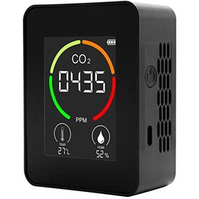 Resim Aek-Tech CO2 Dedektörü Taşınabilir 400-6000 PPM Ev Ofis Sera Hava Kalitesi Ölçüm Cihazı Şarjlı 
