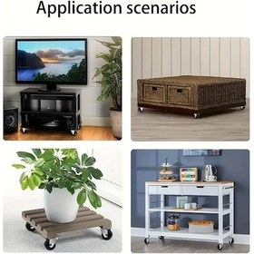 Resim Dashanshop 4 Adet Ağır Hizmet Sessiz 2 İnç Frenli Tekerlek Mobilya Ve Araba İçin 