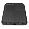 Resim S-LINK IP-G12N, Siyah, 10.000mAh, 2xUSB, 1xMicro USB, 1xType-C, 4 LED Göstergeli, PowerBank 