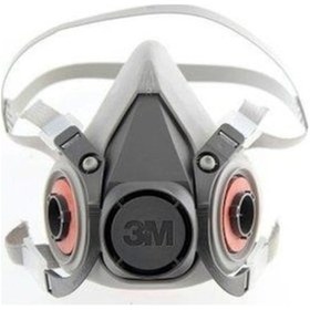 Resim 3M 6300 Yarım Yüz Gaz Maskesi + 2138 P3 Organik Ozon Filtresi 
