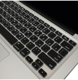 Resim Arapça Klavye Apple Uyumlu MacBook Air Pro Klavye Koruyucu Ustip Eski Usb'li Model 2008/2017 İle Siyah 
